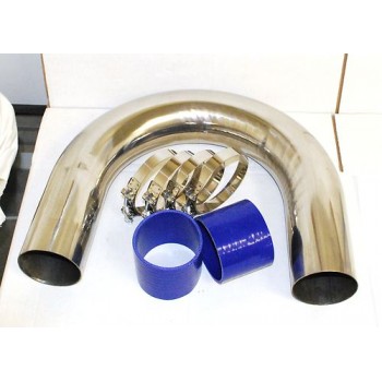  Stainless Steel U Pipe 3.5"  2 Coupler and 4 T-Bolts