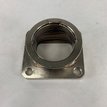 T4 4-Bolt to 2.5" V-Band Turbo Charger Flange Conversion Adapter Stainless Steel
