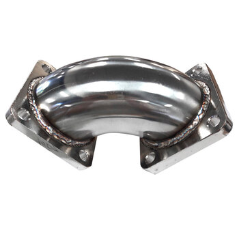Stainless Steel 90 Degree Turbo Charger Flange Conversion Adapter T4 toT4 4-Bolt