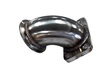 Stainless Steel 90 Degree Turbo Charger Flange Adapter T3 4-Bolt to 2.5