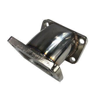 Stainless Steel 45Degree Turbo Charger Flange Conversion Adapter T3 to T4 4-Bolt
