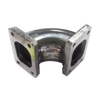 Stainless Steel Turbo Charger Flange Conversion Adapter T2 to T2 4-Bolt 90Degree