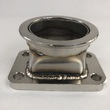 T3 4-Bolt to 2.5 quot; V-Band Turbo Charger Flange Conversion Adapter Stainless Steel