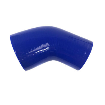 45 Degree Universal 4-Ply Blue Silicone 2.5