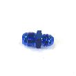 -8AN Male to -10AN Male Thread Straight Hose End Fitting Adapter Blue