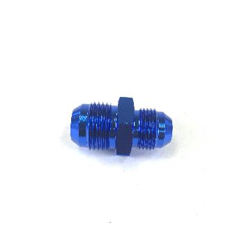 -8AN Male to -10AN Male Thread Straight Hose End Fitting Adapter Blue