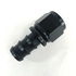 (one) AN12 Straight Push Lock Oil/Fuel/Gas Hose Line End Fitting Adapter Black