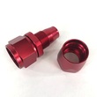 (One) 16AN AN16 Straight Swivel Oil/Fuel/Gas Line Hose End Fitting Adapter Red