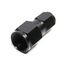 (one) Straight Swivel Fuel Oil Gas Line 6AN Female to Female AN8 Fitting Black