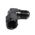 (one) Black AN6 Female to 6AN AN-6 Male 90 Degree Flare Swivel Fitting Adapter