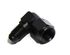 (one) Black AN4 Female to 4AN AN-4 Male 90 Degree Flare Swivel Fitting Adapter