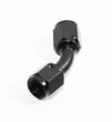 (one) Black AN4 Female to 4AN AN-4 Female 45 Degree Flare Swivel Fitting Adapter