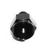 (one) Black AN10 Female to 6AN AN-6 Male Straight Flare Swivel Fitting Adapter