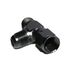 (one)AN8 8-AN Female to 2x AN8 8-AN Male Black 3-Way Tee T-Piece Fitting Adapter