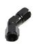 (one) Black 45 Degree AN8 Female to 8AN AN-8 Female Flare Swivel Fitting Adapter