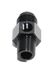 (one) Black 8AN to Male 3/8NPT Straight Fitting+1/8NPT Pressure/Temp Port