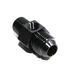 (one) Black 8AN to Male 3/8NPT Straight Fitting+1/8NPT Pressure/Temp Port