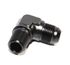 (one) Black AN8 8-AN Male to 3/8NPT Male 90 Degree Flare Fitting Adapter