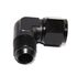 (one)Black AN10 Female to 10AN AN-10 Male 90 Degree Flare Swivel Fitting Adapter