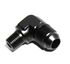 (one) AN8 8AN Male to 1/4NPT Male 90 Degree Fuel Oil Gas Line Fitting Adapter