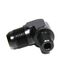 (one) AN8 8AN Male to 1/4NPT Male 90 Degree Fuel Oil Gas Line Fitting Adapter