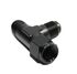 (one)AN6 6-AN Female to 2x AN6 6-AN Male Black 3-Way Tee T-Piece Fitting Adapter