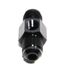 (one) Black 6AN to Male AN6 Straight Fitting Adapter+1/8NPT Pressure/Temp Port