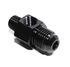 (one)6AN to Male 1/8NPT Straight Fitting Adapter+1/8NPT Pressure/Temp Port Black