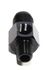 (one)6AN to Male 1/8NPT Straight Fitting Adapter+1/8NPT Pressure/Temp Port Black