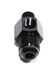 (one)6AN to Male 1/8NPT Straight Fitting Adapter+1/8NPT Pressure/Temp Port Black