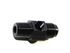 (one) Black 6AN Male to 1/4NPT Male Fitting Adapter + 1/8NPT Pressure/Temp Port