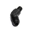 (one) AN6 6AN Male to 1/8NPT Male 45 Degree Fuel Oil Gas Line Fitting Adapter