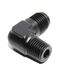 (one) AN6 6AN Male to 1/4NPT Male 90 Degree Fuel Oil Gas Line Fitting Adapter