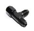 (one)Black AN4 4-AN Female to 2x AN4 4-AN Male 3-Way Tee T-Piece Fitting Adapter