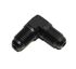 (one)Black AN4 4-AN Male to 4AN AN-4 Male 90 Degree Flare Swivel Fitting Adapter