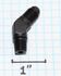 (one) Black AN4 4-AN Male to 1/8NPT Male 45 Degree Flare Fitting Adapter