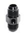 (one) Black AN10 Male to 10AN Male Straight Flare Fitting w/ 1/8NPT Gauge Port