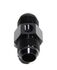 (one) Black AN10 Male to 10AN Male Straight Flare Fitting w/ 1/8NPT Gauge Port