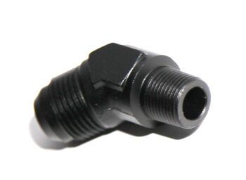 (one) AN10 10AN Male to 3/8NPT Male 45 Degree Fuel Oil Gas Line Fitting Adapter