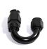 (one) Black AN8 8AN AN-8 180 Degree Swivel Reusable Hose End Fitting Adapter New