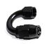 (one) Black AN8 8AN AN-8 180 Degree Swivel Reusable Hose End Fitting Adapter New