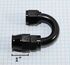 (one) Black AN8 8AN AN-8 180 Degree Swivel Reusable Hose End Fitting Adapter New