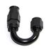 (one) Black AN6 6AN AN-6 180 Degree Swivel Reusable Hose End Fitting Adapter