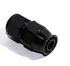 (one) Black AN12 12AN AN-12 Straight Swivel Fuel Oil Gas Line Hose End Fitting