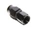 (one) AN8 8AN AN-8 Straight Swivel Fuel Oil Gas Line Hose End Fitting Black