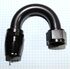 (one)16AN-AN16 180Degree Swivel Oil/Fuel/Gas Line Hose End Fitting Adapter Black