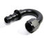 (one) 10AN AN-10 180 Degree Black Push On/ Push Lock Hose End Fitting Adapter