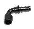 (one)90 Degree AN10 10AN AN-10 Push On/ Push Lock Hose End Fitting Adapter Black