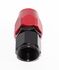 8AN Straight Swivel Oil/Fuel/Gas Line Hose End Male Fitting Adapter BLACK/RED