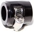 (one) Black AN10 PUSH ON HOSE END COVER CLAMP FINISHER ALUMINUM ANODIZED FITTING